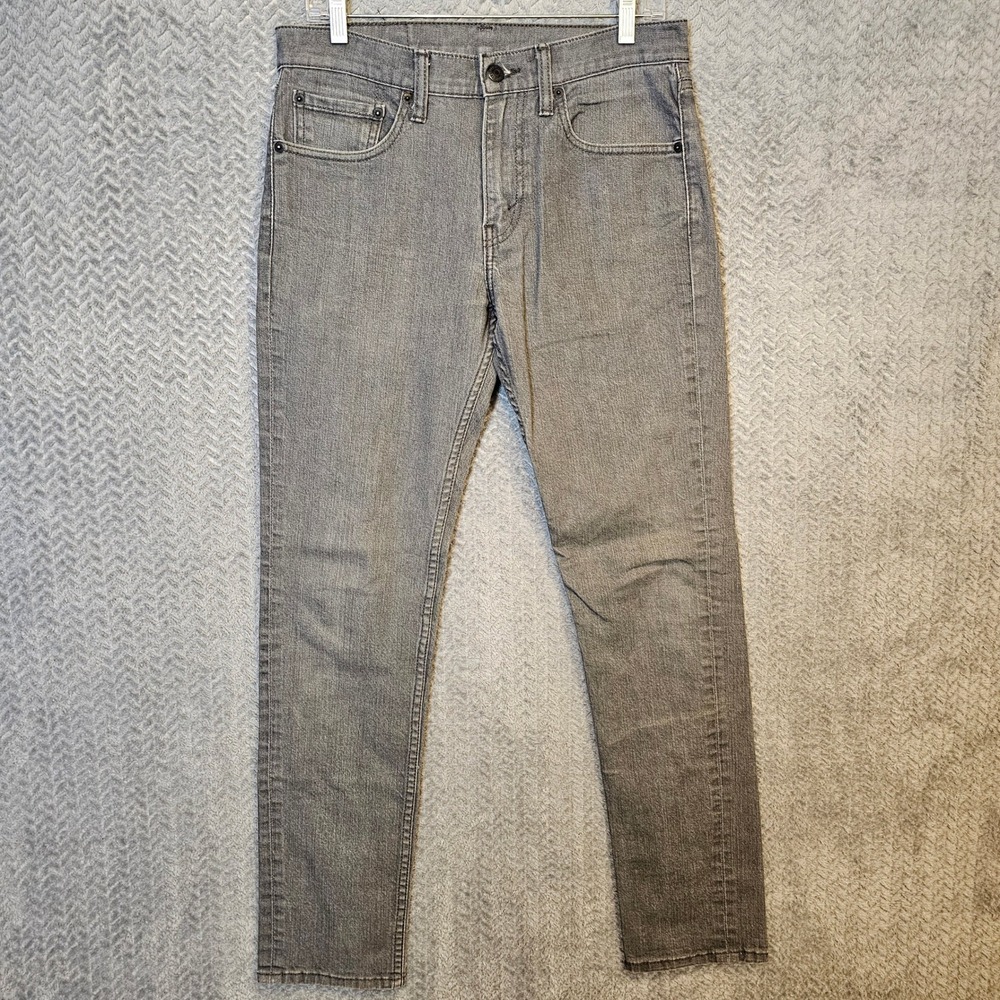 Levis 511 Slim Fit Grey Denim Jeans Mens 32x34 04511-0280 Stretch Pants